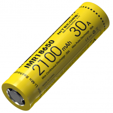 Аккумулятор литиевый Li-Ion IMR 18650 Nitecore 3.7V (30A, 2100mAh)